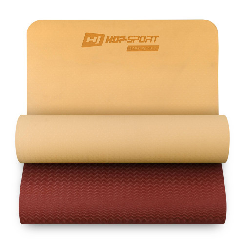 Купить Коврик для фитнеса  Hop-Sport HS-T006GM TPE orange-red в Киеве - фото №1